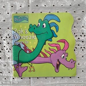 Dragon Tales - Zack & Wheezie Clean Up - Vintage 2000 Book